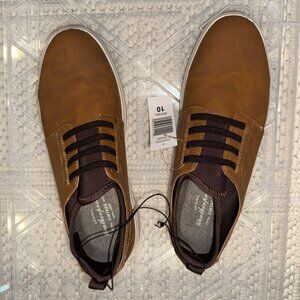 Weatherproof Vintage Men's Omera LaceUp Sneakers (Brown, US Size 10)